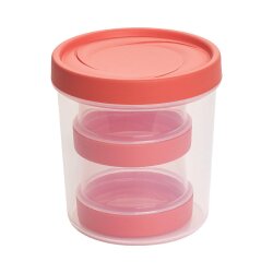 ENGELLAND 3er Vorratsdose Set Lachs – BPA-frei,...