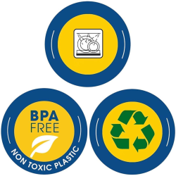 3er Vorrats-dose mit Deckel Set Frischhalte-dose Aufbewahrungs-dose Müsli-Dose Gewürz-dose Aufbewahrung rund Kunststoff BPA-frei grün