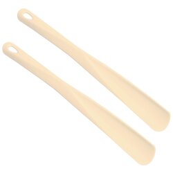 2er Set Schuhlöffel 34 cm Beige– robuste...