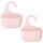 2er Set Badkorb mit Haken – Duschregal & Aufbewahrungskorb für Dusche & Bad
