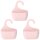 3x Badkorb Set mit Haken Duschregal Aufbewahrungskorb Bad Utensilo Universell