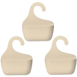 3x Badkorb mit Haken Badregal Duschkorb Aufbewahrungskorb...