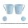 ENGELLAND Kunststoffbecher 330 ml Hellblau – bruchsicher, stapelbar & lebensmittelecht für Party, Camping, Garten & Alltag
