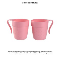 ENGELLAND Kunststoffbecher 330 ml Rosa –...