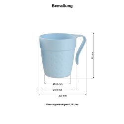 ENGELLAND Kunststoffbecher 330 ml Rosa – bruchsicher, stapelbar & lebensmittelecht für Alltag, Party, Garten & Camping