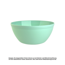 1x Schale Müslischale Dessertschale Salatschale Suppenschale Reisschale Bowl in Farbe mint aus Kunststoff BPA-frei groß 900 ml