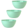 3er Set Schalen Müslischalen Dessertschalen Salatschale Suppenschale Reisschale Bowl in Farbe mint aus Kunststoff BPA-frei groß 900 ml