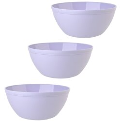ENGELLAND 3 teiliges Müslischalen Set Flieder 900 ml...