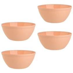 ENGELLAND 4 teiliges Müslischalen Set Apricot 900 ml...