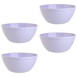 ENGELLAND 4 teiliges Müslischalen Set Flieder 900 ml...
