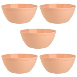 ENGELLAND 5 teiliges Müslischalen Set Apricot 900 ml...