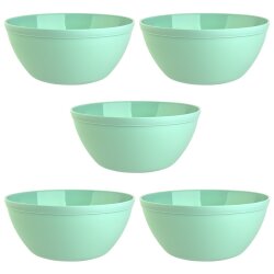 ENGELLAND 5 teiliges Müslischalen Set Mint 900 ml je...