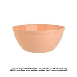 6er Set Schalen Müslischalen Dessertschalen Salatschale Suppenschale Reisschale Bowl in Farbe apricot aus Kunststoff BPA-frei groß 900 ml