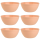 6er Set Schalen Müslischalen Dessertschalen Salatschale Suppenschale Reisschale Bowl in Farbe apricot aus Kunststoff BPA-frei groß 900 ml