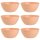 ENGELLAND 6 teiliges Müslischalen Set Apricot 900 ml je Schale, BPA frei, mikrowellen  & spülmaschinengeeignet