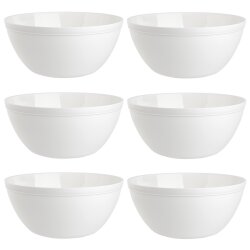 ENGELLAND 6 teiliges Müslischalen Set Weiß...