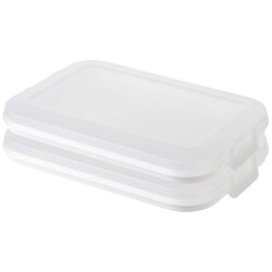 ENGELLAND 2er Set Frischhaltedose Weiß –...