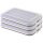 ENGELLAND 3er Set Frischhaltedosen Braun 25×17×3,5 cm – BPA-frei, stapelbar, mikrowellen- & gefriergeeignet