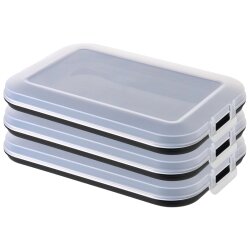 ENGELLAND 3er Set Frischhaltedose Schwarz –...