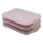 3er Set Frischhaltedose Aufbewahrungsbox Stapelbox Wurst Käse Vorrat rosa