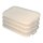 ENGELLAND 4er Set Frischhaltedose Cremeweiss – stapelbare Vorratsboxen 25×17×3,5 cm, BPA frei, mikrowellen  & gefriergeeignet
