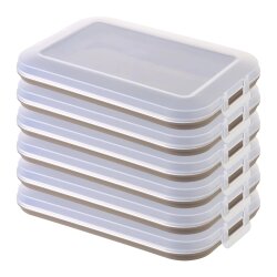 ENGELLAND 6er Set Frischhaltedose Braun –...