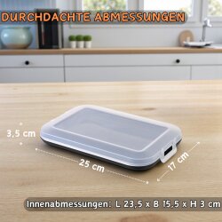ENGELLAND 6er Set Frischhaltedosen Apricot...