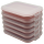6er Set Frischhaltedose Aufbewahrungsbox Stapelbox Wurst Käse Vorrat rosa