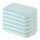 ENGELLAND 6er Set Frischhaltedose Mint – stapelbare Vorratsdosen 25×17×3,5 cm, BPA-frei, mikrowellen- & gefriergeeignet