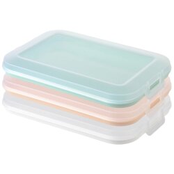3er Set Frischhaltedosen Farb-Mix 25×17×3,5...
