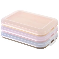 ENGELLAND 3er Set Frischhaltedosen Farben-Mix Braun,...
