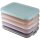 ENGELLAND Frischhaltedosen Set 5er Farb-Mix 25×17×3,5 cm BPA-frei