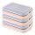 ENGELLAND 6er Frischhaltedosen Set 25×17×3,5 cm Braun & Apricot – BPA-frei, stapelbar für Aufschnitt