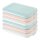 ENGELLAND 6‑tlg. Frischhaltedosen Set Weiß Mint Apricot 25×17×3,5 cm BPA‑frei