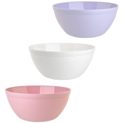 3-teiliges Müslischalen Set im drei Farben-Mix...
