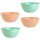 ENGELLAND 4er Müslischalen Set 900 ml Pastell – BPA frei, mikrowellen- & spülmaschinengeeignet