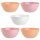 ENGELLAND 5-teiliges Müslischalen Set Pastellfarben 900 ml, BPA-frei, mikrowellen- & spülmaschinenfest