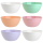 6er Set Schalen Müslischalen Dessertschalen Salatschale Suppenschale Reisschale Bowl bunt aus Kunststoff BPA-frei groß 900 ml