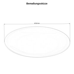 6er Set Kunststoffteller bunt – BPA-frei,...