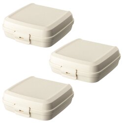 ENGELLAND Lunchbox 3er Set Beige 0,6 L – BPA-frei,...