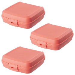 ENGELLAND Lunchbox 3er Set Lachs – BPA-frei, 0,6 l,...