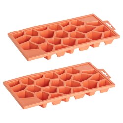 Set 2 x Eiswürfelform Kristallform 23 Würfel...