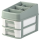 1 x Multifunktions-Organizer für Büro, Bad, Werkstatt, Schreibtisch mit 2 Schubladen, Aufbewahrungsbox, Kunststoff, Mint-Weiß