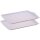 Engelland 2er-Set Serviertabletts 46,5×33 cm Pastell-Flieder – stapelbar, BPA-frei & leicht