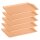 Engelland 5er-Set Serviertabletts 46,5×33 cm – Kunststoff BPA-frei, stapelbar & leicht, Apricot