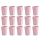 15x Kunststoffbecher Rosa Trinkbecher Party-Becher Plastik Trink-Gläser Mehrweg 0,25l