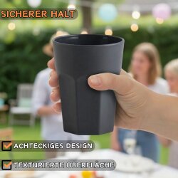 ENGELLAND Kunststoffbecher Apricot – 250 ml, BPA-frei, spülmaschinenfest & robust