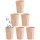 ENGELLAND 6er Set Kunststoffbecher 250 ml Apricot – BPA-frei, bruchsicher & spülmaschinenfest