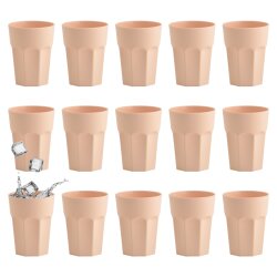 ENGELLAND 15er Set Kunststoffbecher 250 ml Apricot...