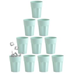 ENGELLAND 10er Set Kunststoffbecher 250 ml Mint –...